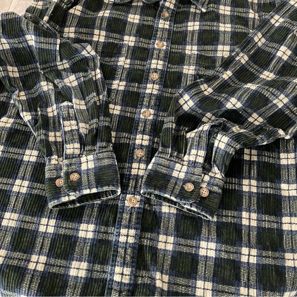 Fieldmaster Corduroy Plaid Button Down Shirt. - Picture 6 of 14